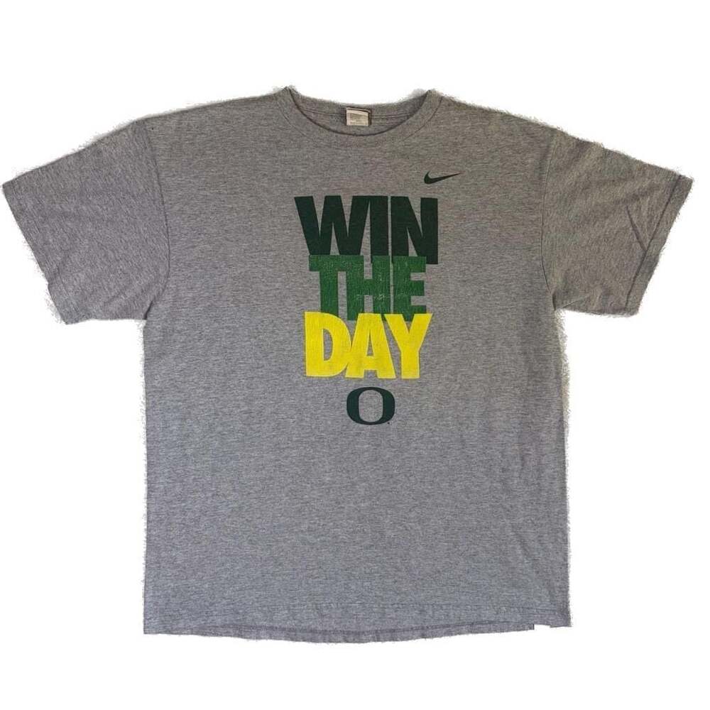 Nike University of Oregon Ducks Win The Day T-Shirt Gray